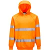 Image de Portwest Hi-Vis Sweatshirt met capuchon B304 - Oranje - S