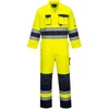 Image de Portwest Nantes Hi-Vis Overall TX55 - Geel/Marine - M
