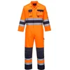 Image de Portwest Nantes Hi-Vis Overall TX55 - Oranje/Marine - L