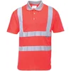 Image de Portwest Hi-Vis Korte Mouw Polo S477 - Rood - M