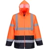 Image de Portwest Hi-Vis Klassiek Tweekleuren Regenjack H443 - Geel/Marine - XL