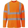 Image de Portwest Hi-Vis T-shirt lange mouwen S278 - Oranje - L
