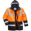 Image de Portwest S 467 Hi-vis Tweekleuren Parka Orange/Zwart  Maat: XL