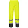 Image de Portwest Hi-Vis Klassieke Tweekleuren Regenbroek H444 - Geel/Zwart - XXXL