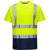 Image de Portwest Tweekleuren T-shirt S378 - Geel/Marine - XXXL