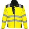 Image de Portwest PW3 Hi-Vis Softshell Jack T402 - Geel/Zwart - 6XL