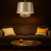 Image de Kristallen plafond hanglamp woonkamer hanglamp kunst zijde zilver