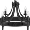 Image de Searchlight Cartwheel - Kroonluchter - 8 lichts - Zwart