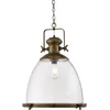Image de Searchlight INDUSTRIAL PENDANT LARGE - Hanglamp - 1 Lichts - Bruinbrons