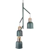Image de Vintage hanglamp koperen plafondspot grijs mat retro hanglamp