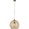 Image de Balls Glazen hanglamp brons globe 30cm amber - Modern - Searchlight - 2 jaar garantie