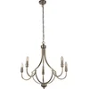 Image de Searchlight LODGE Kroonluchter 5 Lichts Zilver