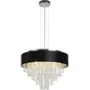 Image de Searchlight GLAMOUR Kroonluchter 5 Lichts Kristal Zwart