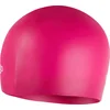 Image de Speedo Plain Moulded Silicone Cap Badmuts Unisex - Zwemmuts Dames en Heren - 100% Silicone - Beschermt tegen Chloor - Ergonomisch 3D Design - Minder Weerstand in het Water - Roze - One size
