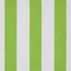Image de Homescapes Groen en Wit Gestreepte Katoenen Stof - Verkocht per meter brede strepen, 150 cm breed