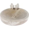 Image de Homescapes vogelbad / vogelbad van geglazuurd beton, 29.3 x 29.3 x 10.5 cm