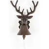 Image de Homescapes Vintage gietijzeren herten design deurbel - antiek bruin