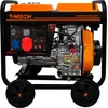 Image de Stille diesel generator - oranje/zwart - 12,5l - driefasig 400v