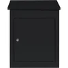 Image de Monster Shop Pakket Brievenbus - Zwart - Groot Formaat - Scannable Barcode - Inclusief 2 Sleutels