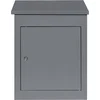 Image de Monster Shop Pakket Brievenbus - Grijs - Groot Formaat - Scannable Barcode - Inclusief 2 Sleutels