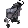 Image de Hondenbuggy met regenhoes & organizer tas - ruitblauw - 15kg - compact