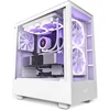 Image de NZXT H5 ELITE White - Midtowermodel - Mini-ITX, Micro-ATX, ATX - geen voeding - SGCC Steel, Tempered Glass - Wit