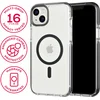 Image de Tech21 Evo Crystal - iPhone 14 Plus hoesje - Schokbestendig telefoonhoesje - Geschikt voor MagSafe - Transparant/Zwart - 4,9 meter valbestendig - Flexshock