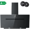 Image de CIARRA CBCB9736F-B 90cm Schuine Afzuigkap Zwart   inclusief set koolstoffilters   met WiFi - 650m3 - energieklasse A+++