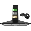 Image de CIARRA VMB9201 - Afzuigkap 90 cm Wandkap A++ 370 m³/u Recirculatie & Luchtafvoer Zwart