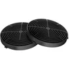 Image de CIARRA CBCF055 - Actiefkoolfilter Afzuigkapaccessoire Koolstoffilter, Actieve koolstof vervanging voor CIARRA Afzuigkap 6765A/C, 6909A (Origineel, 2 stuk)