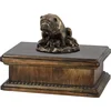 Image de Bulldog urn - elegante urn met beeldje voor hondenas