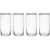 Image de Longdrink Glazen, Drinkglazen, Set van 4 Stuks, 0.51 L, Loodvrij Glas, Gouden Rand - Mikasa | Sorrento