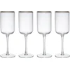 Image de Mikasa - Rode Wijnglazen - Sorrento - Kristalglas - Set van 4 - 490ml