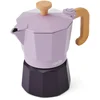 Image de La Cafetière Venice aluminium espressomachine voor 3 kopjes - paars tweekleurig