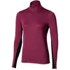 Image de Mizuno Tech Thermal Charge Half Rits Lange Mouw T-shirt Paars S Vrouw