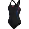Image de Speedo Placement Muscleback Zwart/Rood Dames Sportbadpak - Maat 36