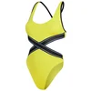 Image de Speedo Convertible Cut Out Zwemkleding Geel XS Vrouw