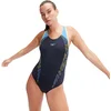 Image de Speedo Womens Placement Laneback True Navy / Curious Blue / Lemon Drizzle