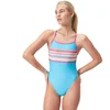Image de Speedo Placement Vback Zwemkleding Blauw UK 34 Vrouw