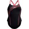 Image de Speedo Medley Logo 1 Piece Dames Sportbadpak - Zwart/Oranje