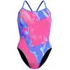 Image de Speedo Placement Digital Turnback Zwemkleding Blauw,Roze UK 36 Vrouw