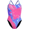 Image de Speedo Placement Digital Turnback Zwemkleding Blauw,Roze UK 38 Vrouw