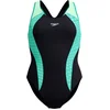 Image de Speedo Placement Laneback Dames Sportbadpak - Zwart/Groen