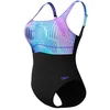Image de Speedo dames conteclipse shaping badpak zwart & blauw - maat 46