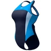 Image de Speedo dames high neck x back badpak splice blauw
