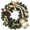 Image de Creative Home Kerstkrans Kunstmatige Adventskrans Goudkleur | Ronde Kerstkrans  35cm | Kerstkrans voor Deur, Open haard | Kerstdecoraties Binnen Buiten