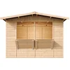 Image de Timbela M150 - Houten marktkraam - 6 m² -263x336xH232 cm