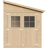 Image de Timbela M340 - Houten tuinhuis - 7,94 m² - 416x216xH243 cm - zonder vloer en zonder zijwand (totaal 3 wanden)