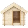 Image de Timbela M401-1 - Houten hondenhok voor buiten - 76x99xH80 cm - maat S