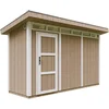 Image de Timbela M902-TERRA BROWN - LP SmartSide Tuinhuis op houtbasis - 4 m² - 161xL412xH239 cm - met vloer en verf